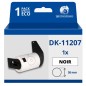 Étiquettes compatibles Brother DK11207 - circulaires pour CD/DVD - 58 mm de diamètre - 100 unités - Texte noir sur fond blanc Étiquettes compatibles Brother DK11207 - circulaires pour CD/DVD - 58 mm de diamètre - 100 unités - Texte noir sur fond blanc