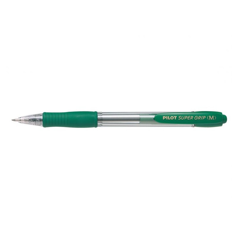 Stylo bille vert Pilot SuperGrip lot de 12 Stylo bille vert Pilot SuperGrip lot de 12