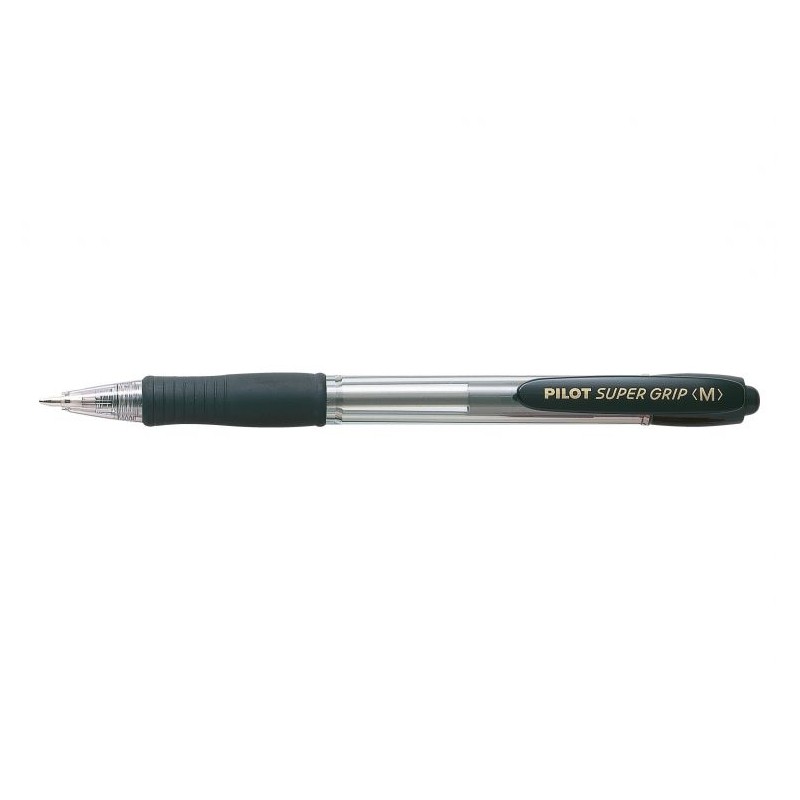Stylo bille Pilot SuperGrip noir lot de 12