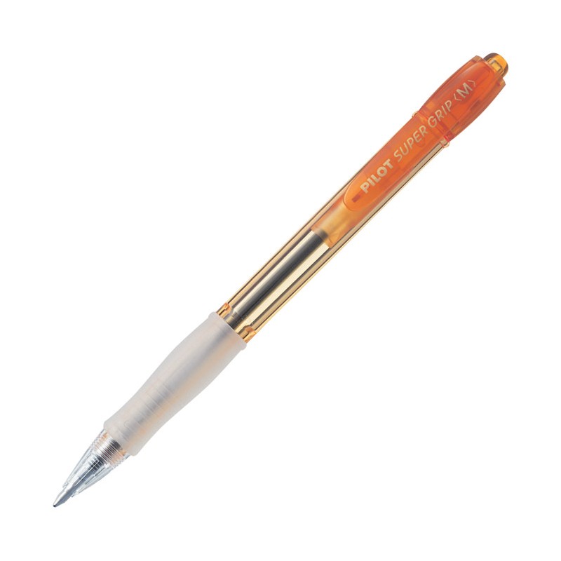 Stylo bille Pilot SuperGrip orange lot de 12 Stylo bille Pilot SuperGrip orange lot de 12