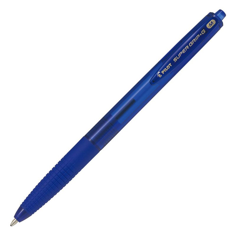 Stylo bille bleu Pilot SuperGrip G lot de 12 Stylo bille bleu Pilot SuperGrip G lot de 12