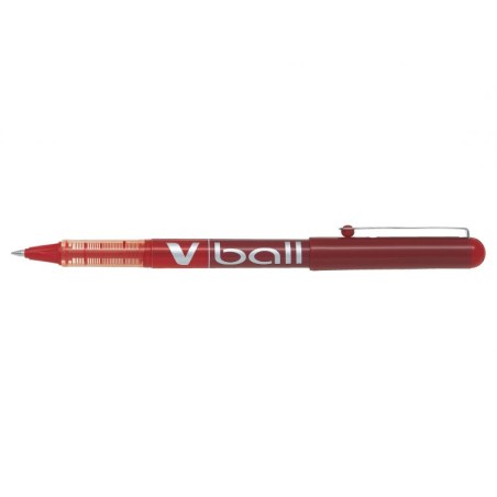 stylo roller rouge pointe fine