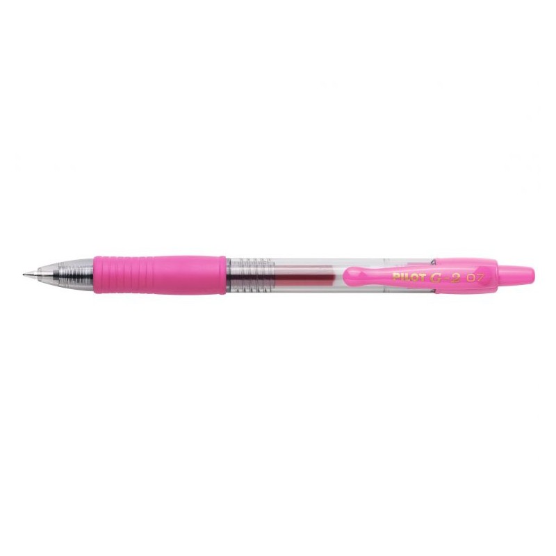 Stylo roller gel Pilot G2 rose lot de 12