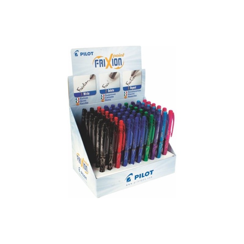 Stylo gel Pilot Frixion Point lot de 60