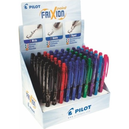 Présentoir stylos Pilot Frixion colorés