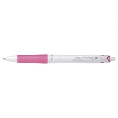 Stylo bille blanc rose grip