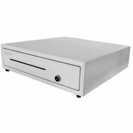 tiroir-caisse blanc serrure fente