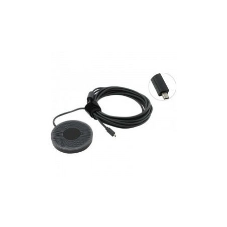 Microphone d'extension Logitech MeetUp - Câble de 6 m - Couleur noire