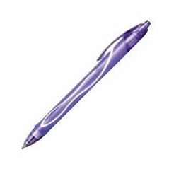 stylo bille violet corps plastique
