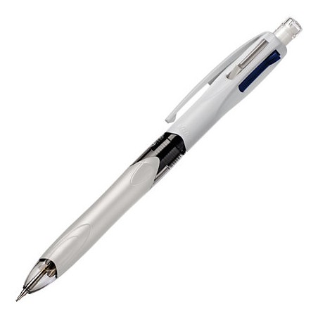 stylo bille blanc grip texturé