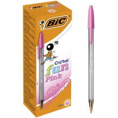 Stylo Bic Cristal Fun rose
