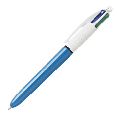 stylo bille bleu blanc multicouleur