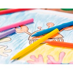 Bic Kids Plastidecor 36 Crayons Cire pour Dessin Coloré