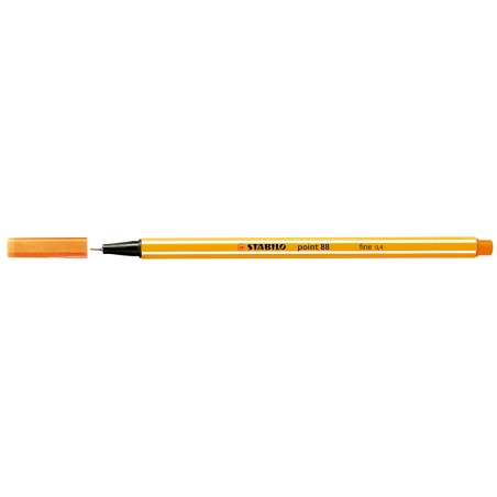 stylo fin Stabilo jaune orange