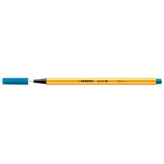 stylo fineliner jaune capuchon bleu