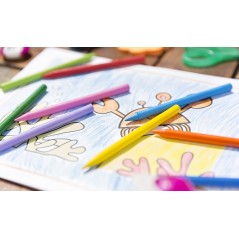 ✅ Bic Kids Plastidecor 12 Crayons Cire couleur en stock