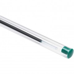 crayon noir tube plastique transparent