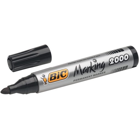 Marqueur permanent Bic Marking noir lot de 12