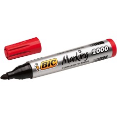 Marqueur permanent Bic Marking rouge lot de 12