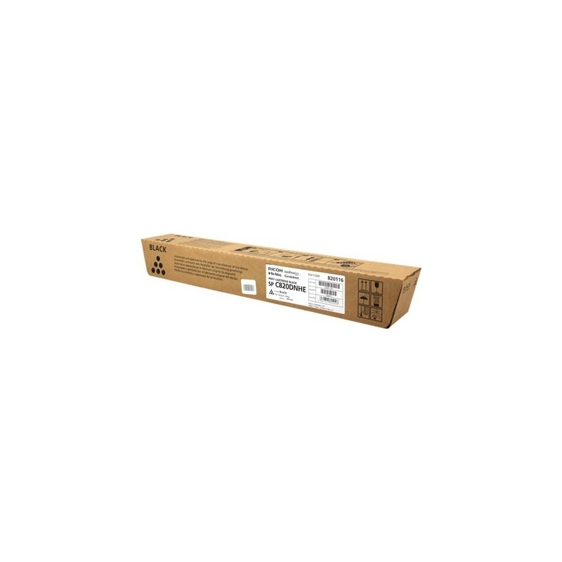 Ricoh Aficio SP-C820DN/SP-C821DN Cartouche de toner d'origine noire - 820116 Ricoh Aficio SP-C820DN/SP-C821DN Cartouche de toner d'origine noire - 820116
