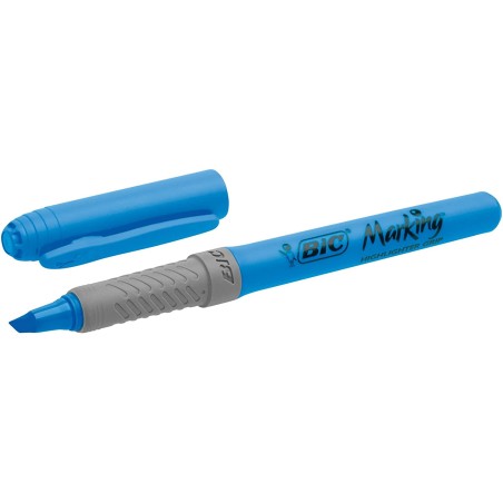 surligneur bleu grip Bic