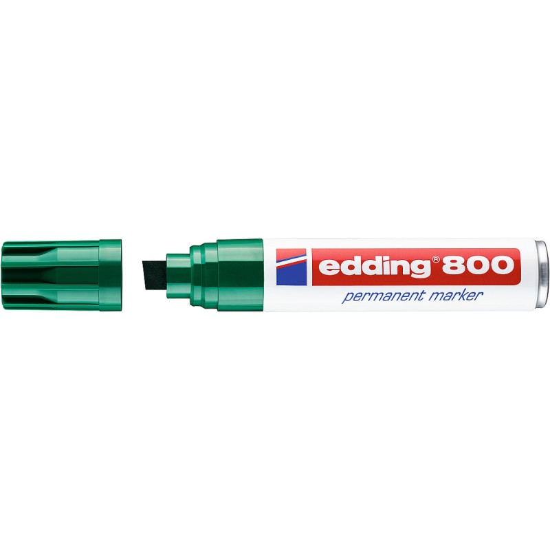 Marqueur permanent Edding 800 vert lot de 5