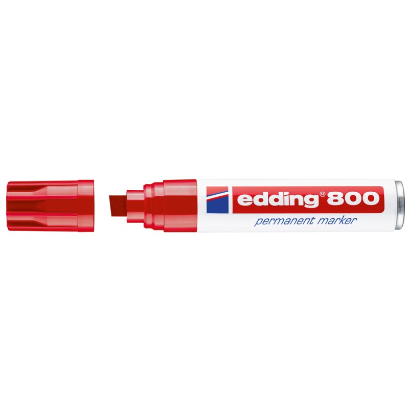 Marqueur permanent Edding 800 rouge lot de 5 Marqueur permanent Edding 800 rouge lot de 5