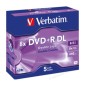 Verbatim DVD+R Double Couche 8x 8.5GB Box (Pack 5 Unités)