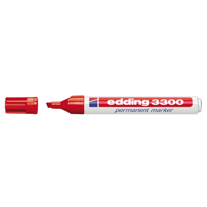 Edding 3300 Marqueur rouge lot de 10