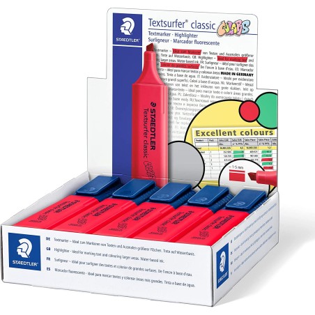 Surligneur Staedtler Textsurfer Classic 364 fluo x10