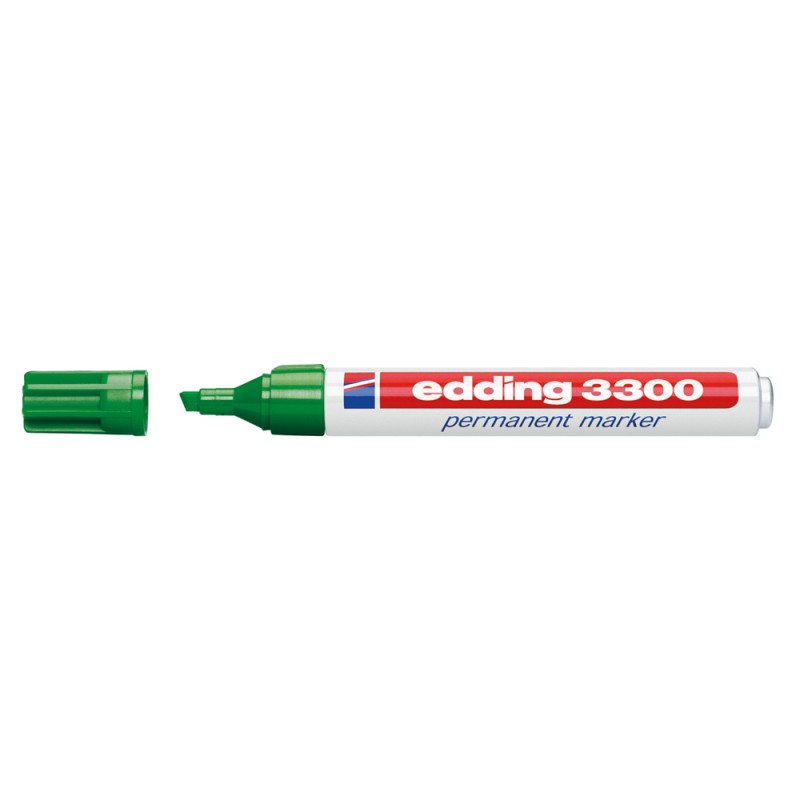 Edding 3300 Marqueur Permanent Vert Lot de 10 Edding 3300 Marqueur Permanent Vert Lot de 10
