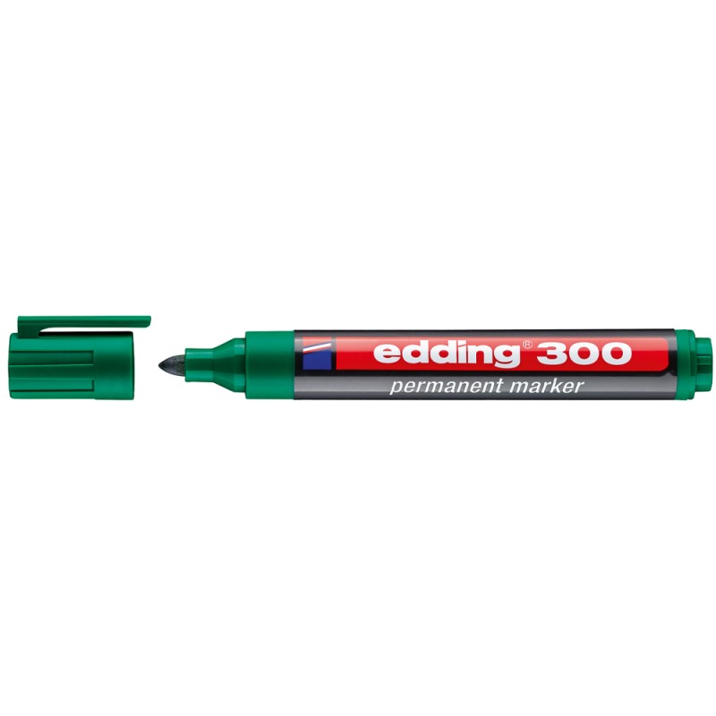 Edding 330 Marqueur Permanent Vert Lot de 10 Edding 330 Marqueur Permanent Vert Lot de 10