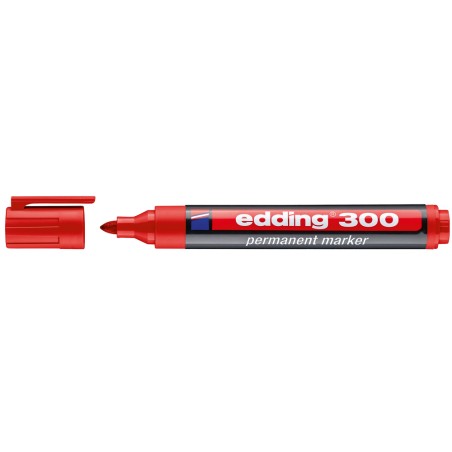 marqueur permanent rouge Edding 300