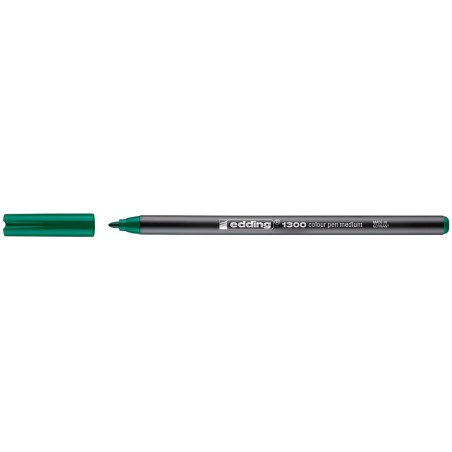 Marqueur vert Edding capuchon noir