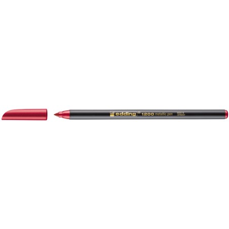 stylo Edding 1200 rouge métallique