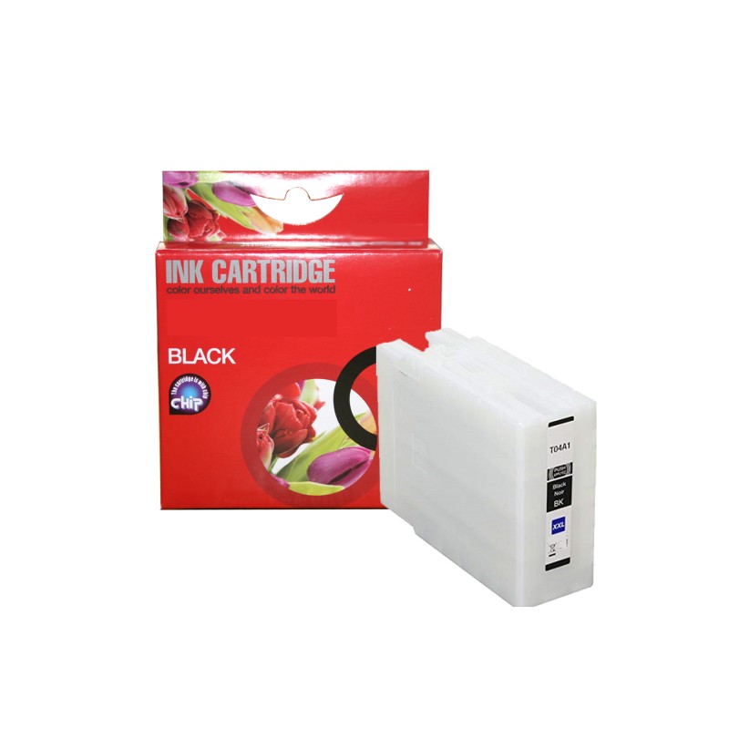 Cartouche encre compatible avec Epson T04A1 (C13T04A140) noir