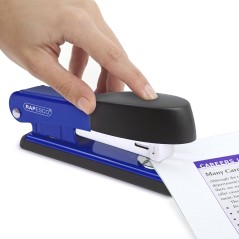 Agrafeuse de bureau en métal Rapesco Bowfin - Jusqu'à 25 feuilles - Agrafes 26/6, 24/6 - Agrafage fermé et ouvert