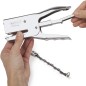 Rapesco Porpoise Metal Plier Agrafeuse - Jusqu'à 20 Feuilles - Agrafes 26/6-8mm, 24/6-8mm - Agrafage Fermé