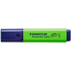 Surligneur vert Staedtler capuchon bleu