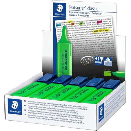 Surligneur Staedtler Textsurfer Classic 364 vert clair x10