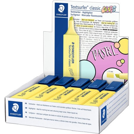 Surligneur Staedtler Textsurfer Classic jaune x10