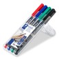Marqueurs permanents Staedtler lot de 4 couleurs assorties