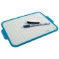 Ardoise scolaire + 1 marqueur bleu + 1 gomme