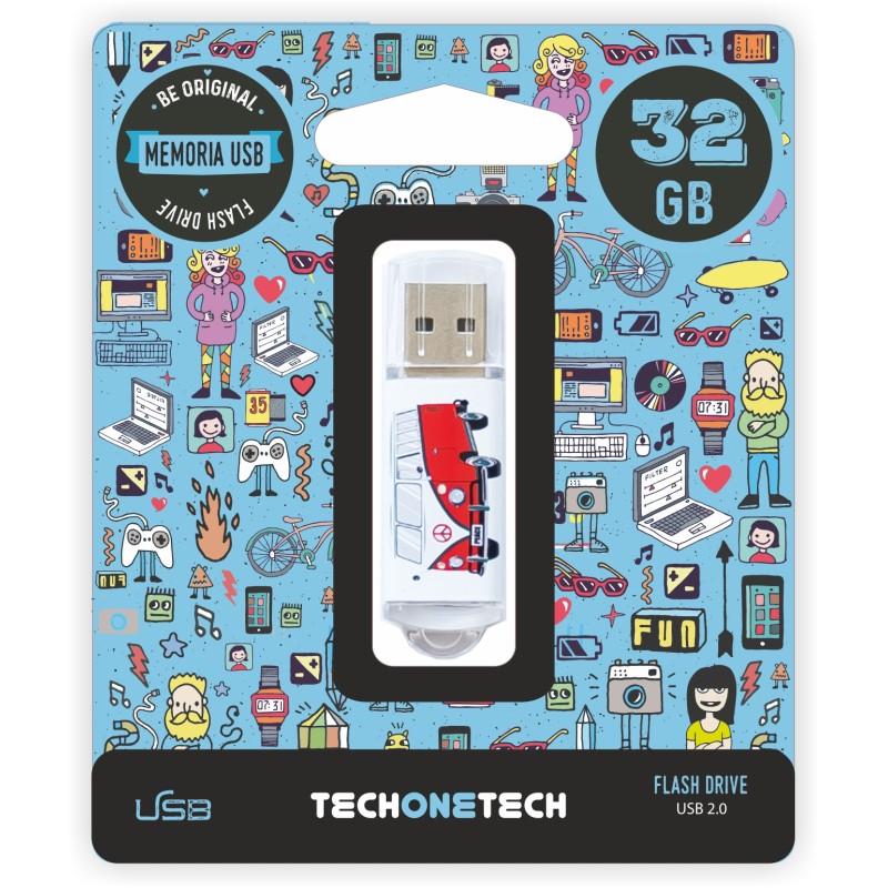 Clé USB TechOneTech Van USB 2.0 32 Go