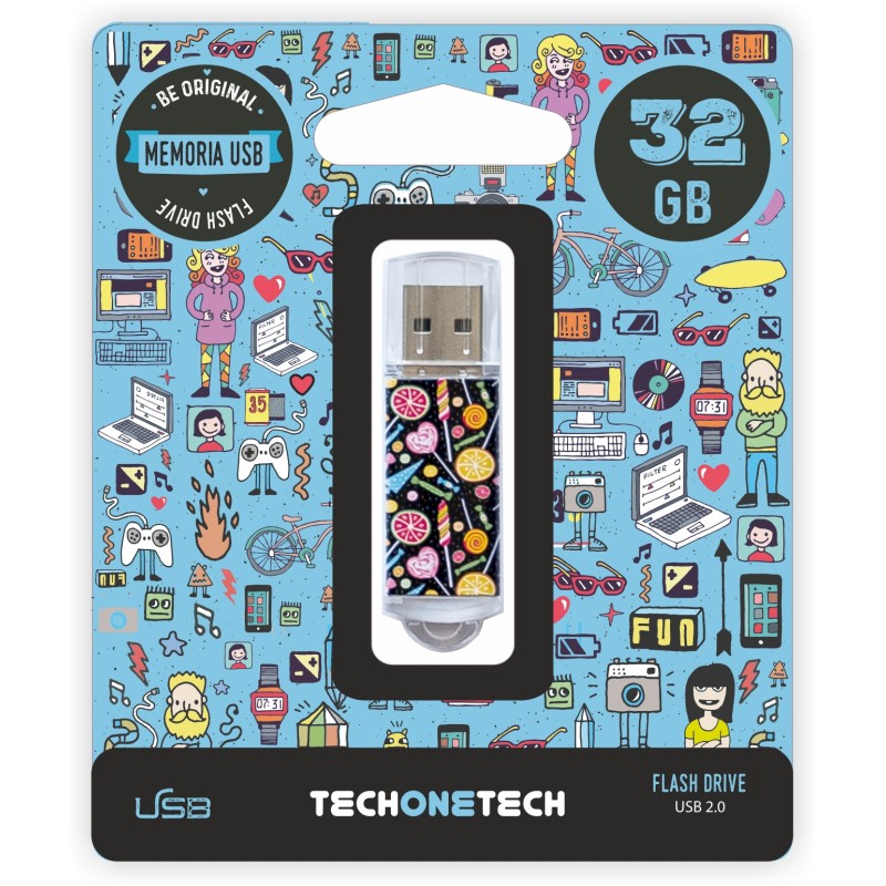 Clé USB TechOneTech Candy Pop USB 2.0 32 Go