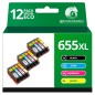 Pack compatible HP 655XL (12 cartouches) Pack compatible HP 655XL (12 cartouches)