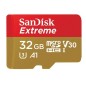 Carte Sandisk Extreme Micro SDHC 32Go UHS-I U3 A1 Classe 10 100Mo/s + Adaptateur SD