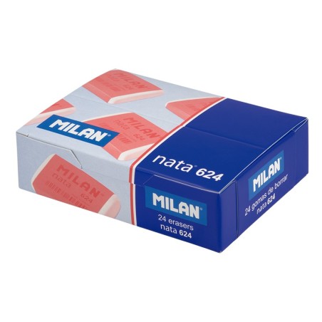 Gommes rectangulaires Milan Nata 624 lot de 24