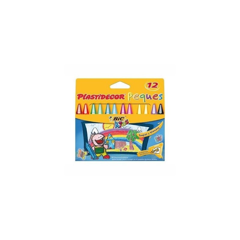 Bic Kids Plastidecor 12 Crayons Triangulaires