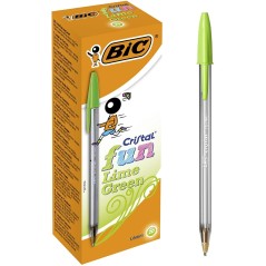 Stylo bille vert clair Bic